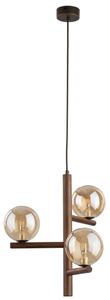 TK Lighting Závěsné svítidlo na lanku 11095 ESTERA WOOD ořech jantar