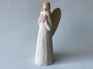 Anděl štíhlý velký - anděl zdraví Keramika Andreas