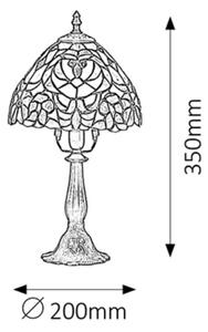 Rabalux 8089 - Tiffany vitrážová stolní lampa MIRELLA 1xE14/40W/230V