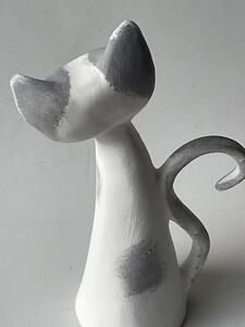Kočka střední - fialová s levandulí Keramika Andreas
