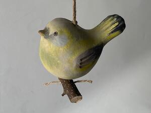 Ptáček na větvičce vrabec Keramika Andreas