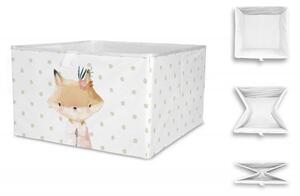 Úložná krabice Girl Fox, 20x32 cm