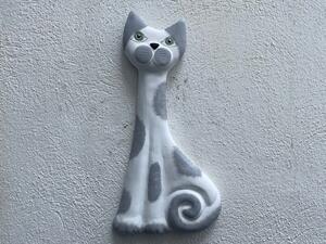 Kočka plastická na zeď Keramika Andreas