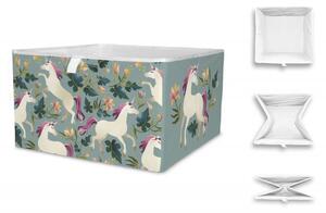 Úložná krabice magical unicorn, 20x32 cm