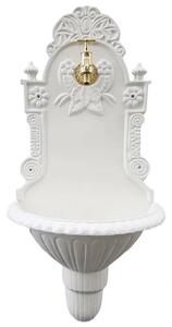 Zahradní umyvadlo Royal 75 cm bílé - slitina hliníku