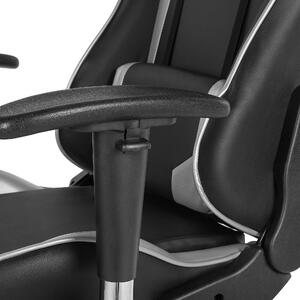 Kancelářská židle černá/stříbrná KNIGHT