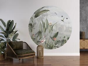 FUGU Kruhová tapeta Tropická botanika – Botanical Beauty Rozměr: kruh 126 cm