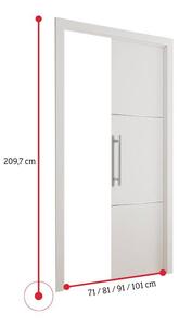 Posuvné dveře EVAN 70 + zárubeň, 70x205, grafit