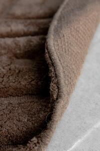 Kulatý koberec Dahlia, hnědý, ⌀200