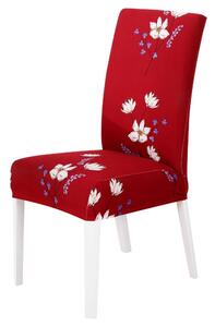 Univerzální elastický potah na židli - Květiny a motýly