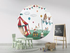 FUGU Kruhová dekorace Kouzelný cirkus – Crazy Circus Rozměr: kruh 90 cm