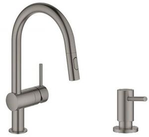 Sada kuchyňská baterie Grohe Minta 32321AL2, dávkovač tekutin Grohe Cosmopolitan 40535AL0
