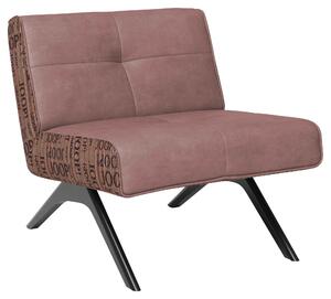 KŘESLO, textil, kůže, starorůžová Joop! - Křesla klasická