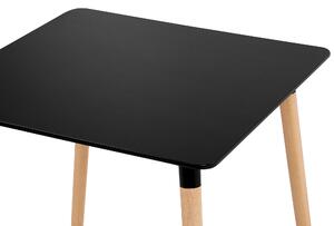 Černý jídelní stůl BUSTO 80 x 80 cm