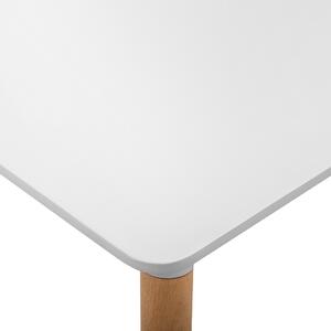 Bílý jídelní stůl BUSTO 80 x 80 cm