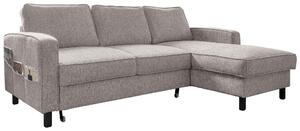 ROHOVÁ SEDAČKA, textil, šedobílá MID.YOU - Sedací soupravy, Online Only