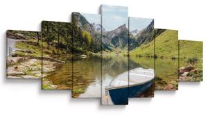 Obraz - Seealpsee, jezero Švýcarska (210x100 cm)