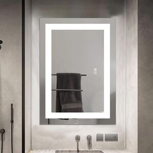 92029 IREDA Koupelnové zrcadlo s LED osvětlením, 80 x 60 cm