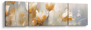 Obraz - Malba tulipánů (170x50 cm)