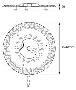 Magnetický LED modul LED/36W/230V 2700-6500K pr. 24 cm - Brilagi