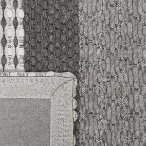 Vlněný koberec 160x220 cm šedý AKKAYA