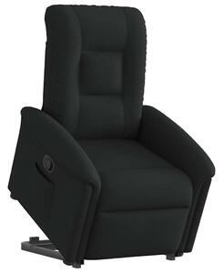 Zvedací polohovací křeslo černé textil 3303256