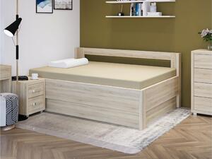 Usnu Nové spaní MEDITA komfortní jednolůžko s úložným prostorem Povrchová úprava: Dub corbridge, Rozměr postele - vnitřní (šířka x délka): 90 x 200 cm