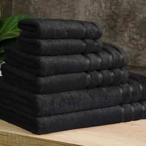 Goldea bambusový ručník/osuška bamboo lux - černý 50 x 100 cm