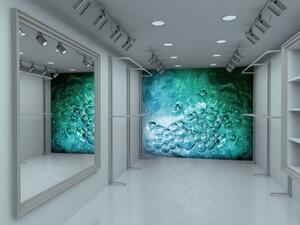 Murando DeLuxe Abstraktní tapeta modrý oceán 147x116 cm - samolepící