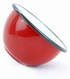 Smaltovaná miska červená 0,35l, vyrobeno pro BELIS/SFINX