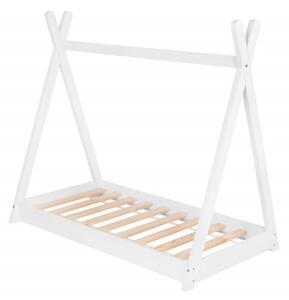 Dětská teepee postel SPRINGOS TIPI bílá
