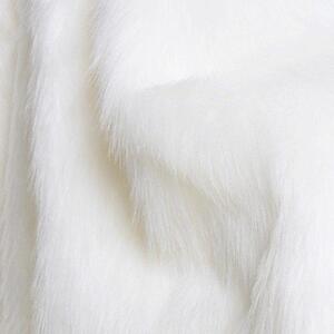 Goldea umělá kožešina - astor 187 bílá 150 cm