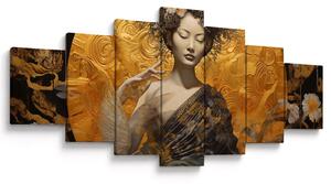 Obraz - Japonská dáma (210x100 cm)