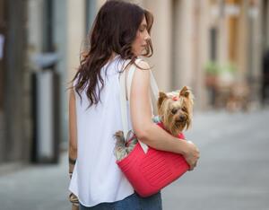 BAMA Přenosná taška pro psy a kočky MIA PET Barva: červená