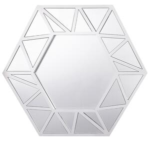 Závěsné zrcadlo ISIGNY 80 x 70 cm stříbrné