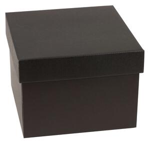 Dárková krabička s víkem 200x200x150 mm, černá
