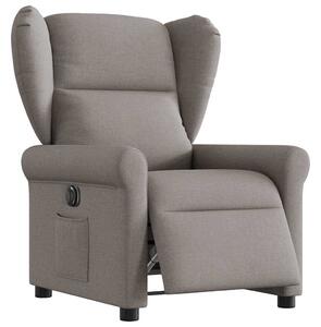 Elektrické polohovací křeslo taupe textil 3303361