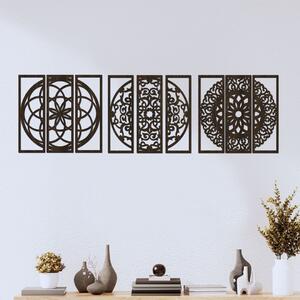 Kolekce 3 dřevěných mandal | Rozměry (cm): 40x40 | Zvolte barvu dekoru: Wenge