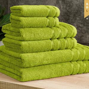 Goldea bambusový ručník/osuška bamboo lux - zelený 50 x 100 cm