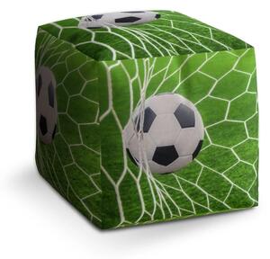 Sablio Taburet Cube Fotbalový míč v bráně - 40x40x40 cm