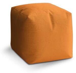 Sablio Taburet Cube Mandarinková - 40x40x40 cm