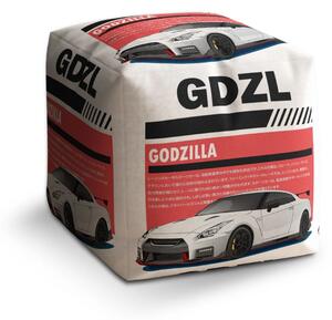 Sablio Taburet Cube Nissan GTR 35 Godzilla - 40x40x40 cm