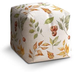 Sablio Taburet Cube Barvy podzimu - 40x40x40 cm