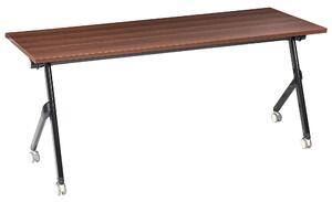 Skládací psací stůl BENDI Tmavě hnědá 180 cm 60 cm