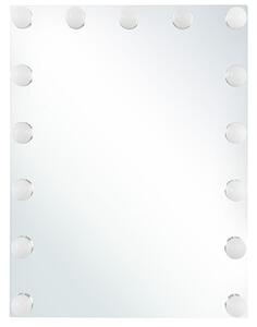 LED koupelnové zrcadlo LUCENAY 40 cm 50 cm Stříbrná
