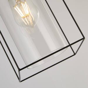 Searchlight Závěsné světlo Vesperon, transparentní, sklo, 1 žárovka, 15 cm, stmívatelný, Čirá / transparetní, Obývací pokoj / jídelna, Sklo, Moderní