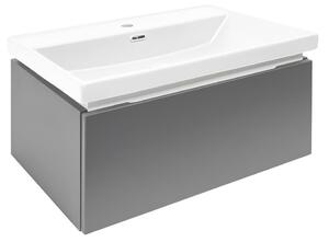 Koupelnová skříňka s umyvadlem SAT Feel 60x30x44,8 cm antracit mat SATFEEL60ANTU4
