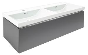 Koupelnová skříňka s umyvadlem SAT Feel 120x30x44,8 cm antracit mat SATFEEL120ANTU4
