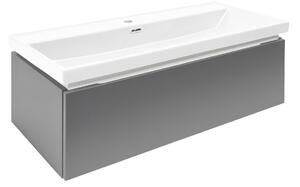 Koupelnová skříňka s umyvadlem SAT Feel 100x30x44,8 cm antracit mat SATFEEL100ANTU4