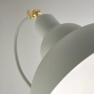 Searchlight Stojací lampa Yosra, taupe, kov, 166 cm, E27, Krémová / jantar, Obývací pokoj / jídelna, kov, Moderní